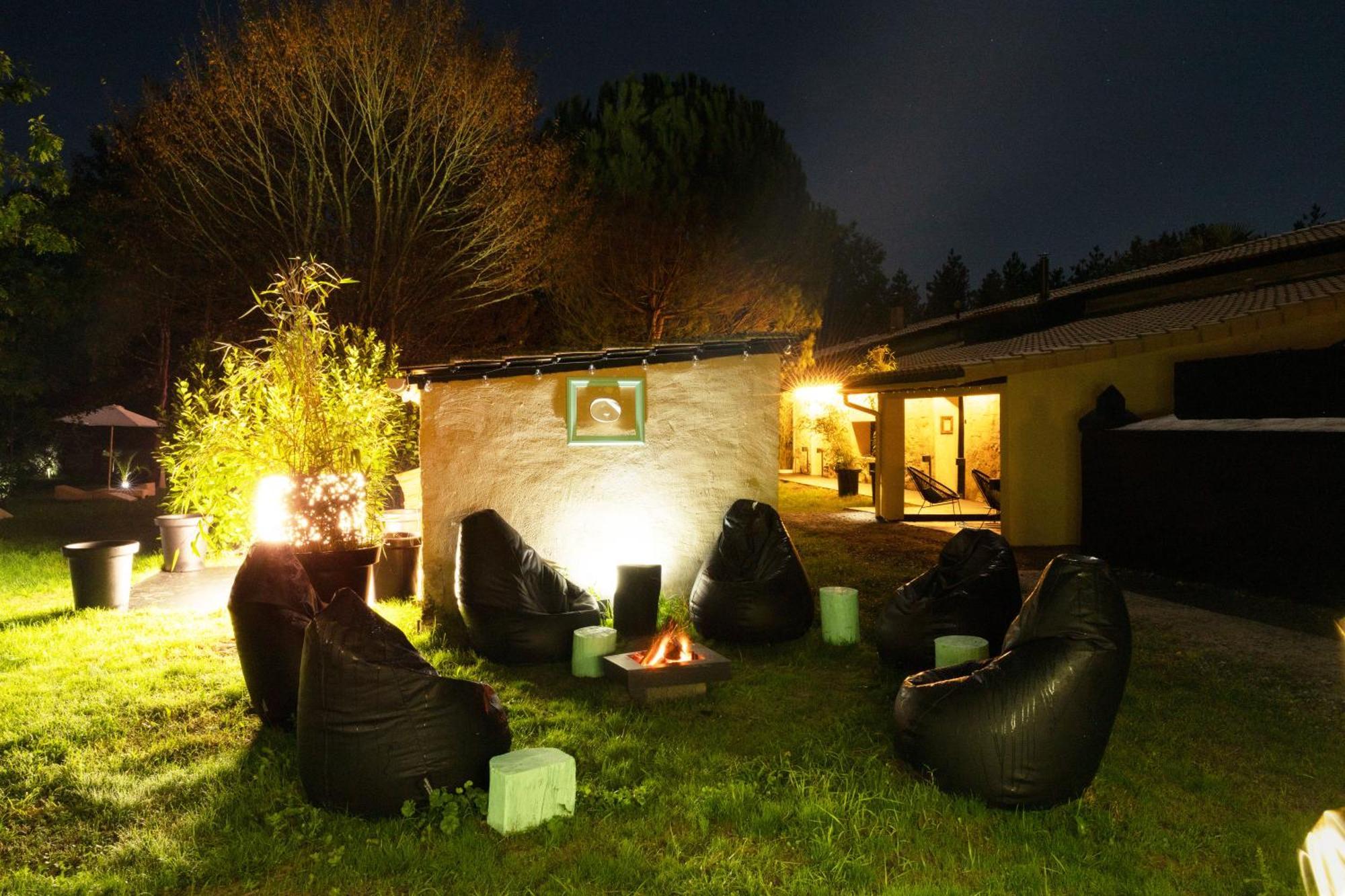 L Ost In Sensations -Hebergements Insolites Et Suites De Luxe Spa Sauna Piscine Foret Marcenais Ngoại thất bức ảnh