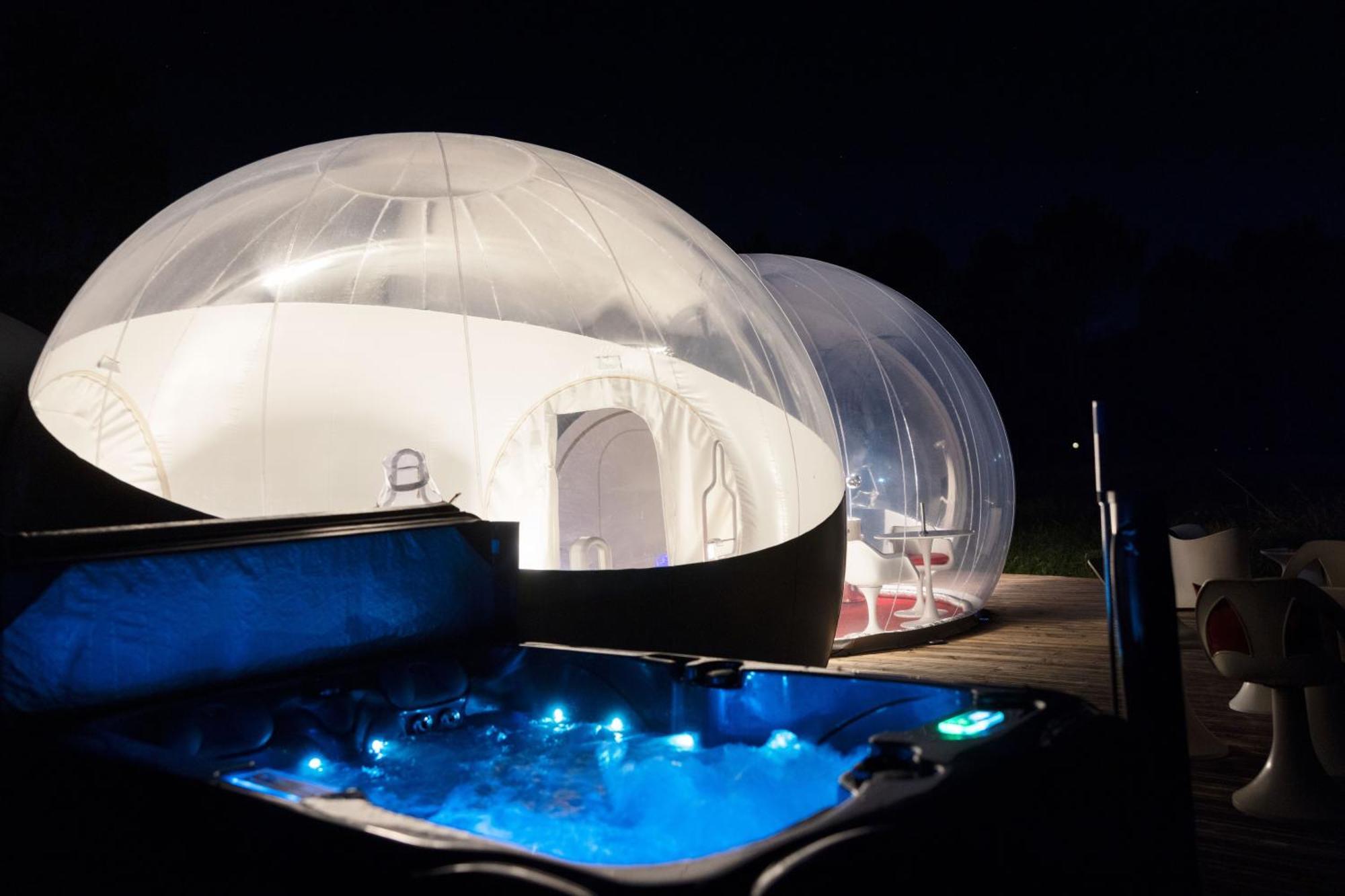 L Ost In Sensations -Hebergements Insolites Et Suites De Luxe Spa Sauna Piscine Foret Marcenais Ngoại thất bức ảnh
